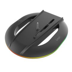 iPega P5S035SAH vertikálny Stojan (2xUSB-A) s RGB pre PS5 Slim/PS5 Pro Black
