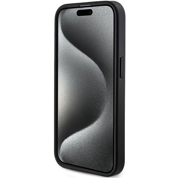 Kryt Original Faceplate Case Guess Guhmp15Lg4Gfrk iPhone 15 Pro (s MagSafe / 4G Ring Classic Logo / Black)