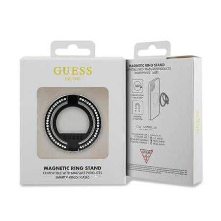 Guess Ring állvány Gumrsaldgk (strasszkövek) Black