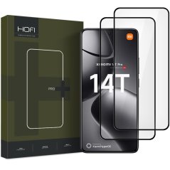 2ks v balení, set ochranných skiel Hofi Glass Pro+ 2-Pack Xiaomi 14T / 14T Pro Black 2ks v balení, set ochranných skiel Hofi Glass Pro+ 2-Pack Xiaomi 14T / 14T Pro Black