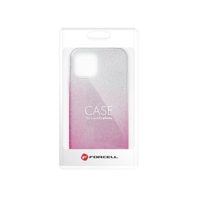 Forcell SHINING Case  Samsung Galaxy A22 5G priesvitný/ružový