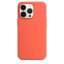 iPhone 13 Pro Silicone Case s MagSafe - Nectarine design (oranžový)