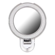 Phone Stand Circle Mirror - Stick-On - Silver