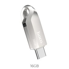 Pamäťová karta Pendrive 16Gb USB 3.0 (USB A + USB C) Hoco Ud8 Nickel Pamäťová karta Pendrive 16Gb USB 3.0 (USB A + USB C) Hoco Ud8 Nickel