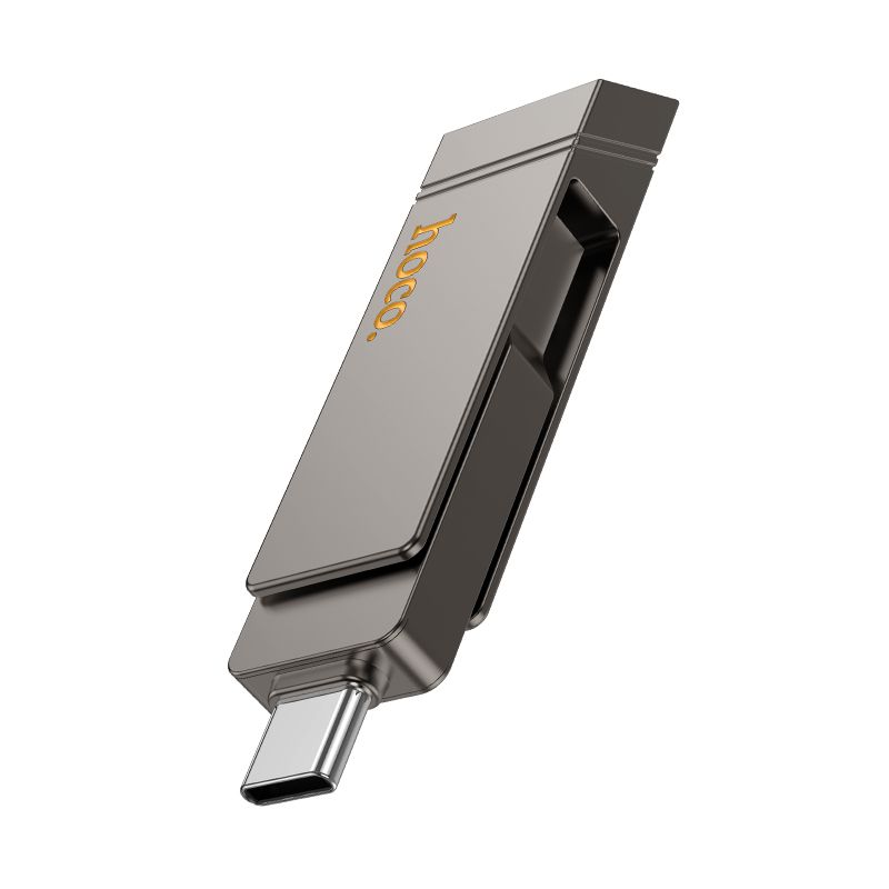 Pamäťová karta Pendrive 128Gb USB 3.2 (USB A + USB C) Hoco Ud15 Gray