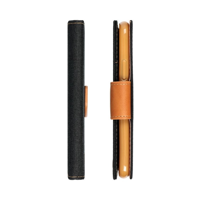 Kryt Canvas Book Case Xiaomi Redmi Note 12 5G Black