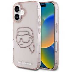 Kryt Karl Lagerfeld Case iPhone 16 Klhcp16Shkhdcelp (Iml Rhinestones S K Head) Pink Kryt Karl Lagerfeld Case iPhone 16 Klhcp16Shkhdcelp (Iml Rhinestones S K Head) Pink