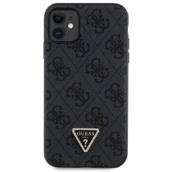 Kryt Original Faceplate Case Guess Guhcn61P4Tdscpk iPhone 11 (Leather Metal Logo Strass Crossbody / Black)