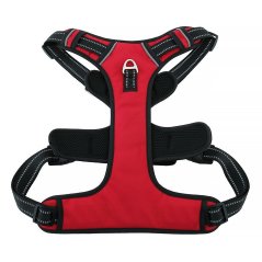 Dog Harness Oxford A Size S Red Black Dog Harness Oxford A Size S Red Black
