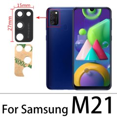 Náhradné sklo zadnej kamery - Samsung Galaxy M21 Náhradné sklo zadnej kamery - Samsung Galaxy M21