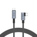 Kábel Tech-Protect Ultraboost Max ”L” Usb 4.0 8K 40Gbps Type-C Cable PD 240W 150cm Grey