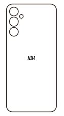 Hidrogél - hátsó védőfólia - Samsung Galaxy A34