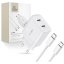Nabíjačka do siete Tech-Protect C20W 2-Port Network Charger PD 20W + Type-C Cable White