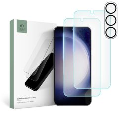 3PACK OCHRANNÝCH SKIEL TECH-PROTECT SUPREME SET SAMSUNG GALAXY S23+ PLUS CLEAR