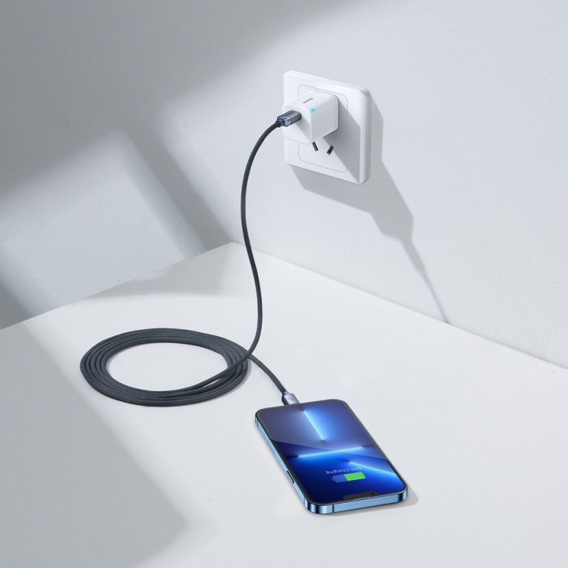 Kábel Baseus Crystal Shine Type-C to Lightning Cable PD20W 200cm Black