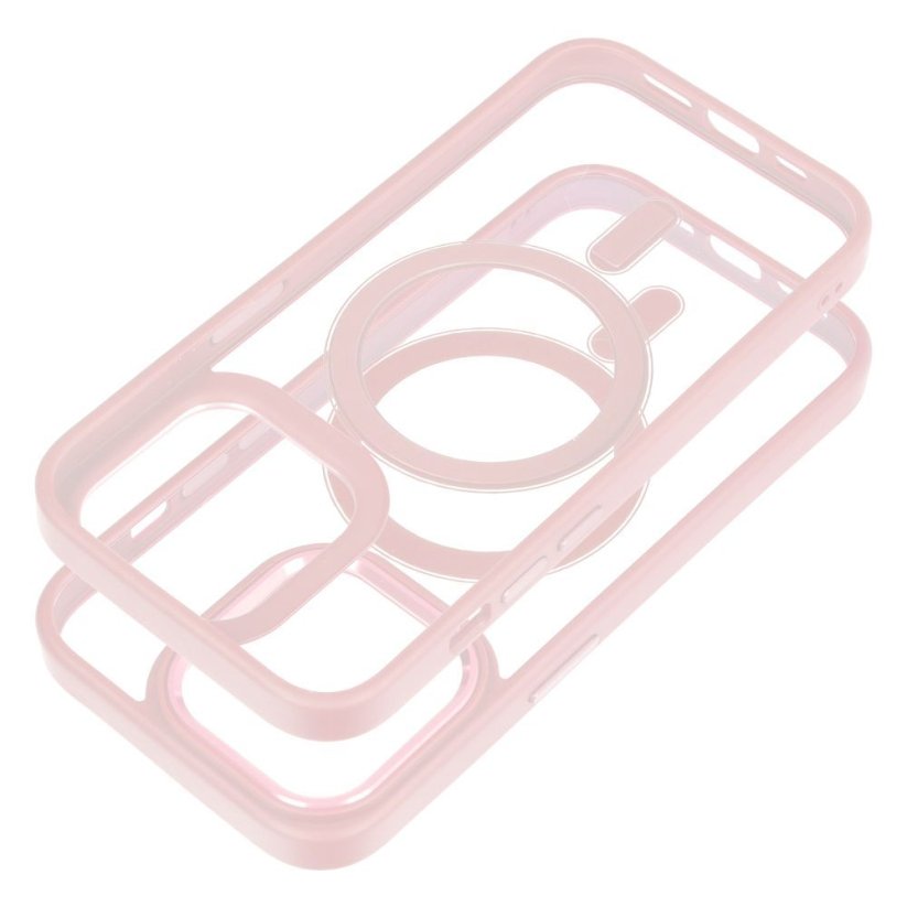 Kryt Color Edge Mag Cover Case s MagSafe iPhone 14 Pro Pink