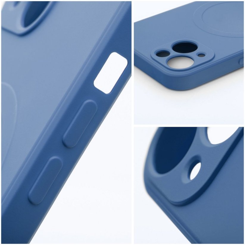 Kryt Silicone Mag Cover Case s MagSafe iPhone 15 Pro Blue