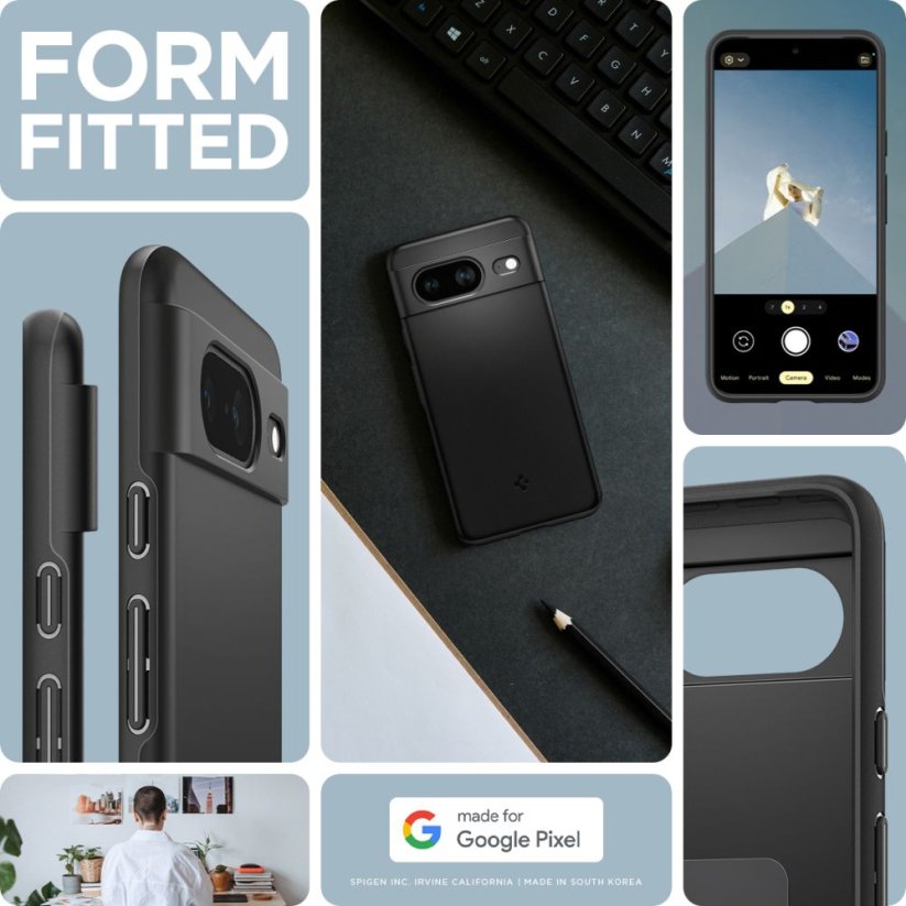 Kryt Spigen Thin Fit Google Pixel 8 Black