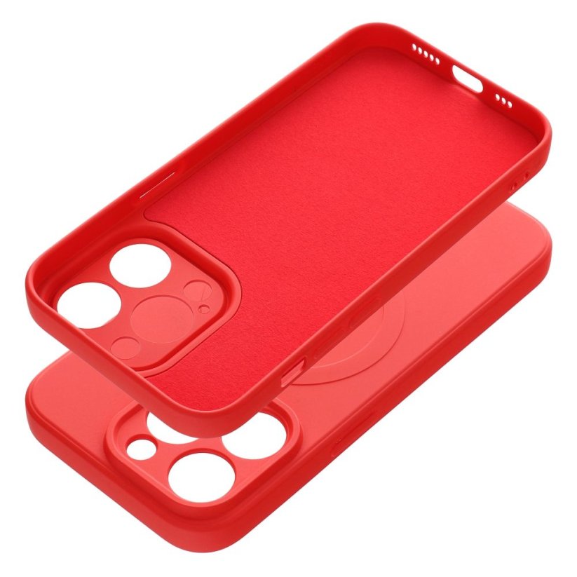 Kryt Silicone Mag Cover Case s MagSafe iPhone 14 Pro Red