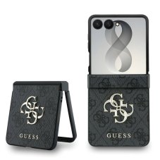 Guess PU 4G Metal Logo hátlap Samsung Galaxy Z Flip 8 Grey színben