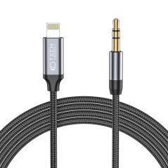 Kábel Tech-Protect Ultraboost Lightning to Aux mini Jack 3.5mm Cable 100cm Black