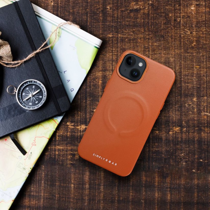 Kryt Roar Leather Mag Case - iPhone 14 Pro Brown