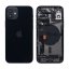 Apple iPhone 12 - Zadný housing s predinštalovanými dielmi (Black)