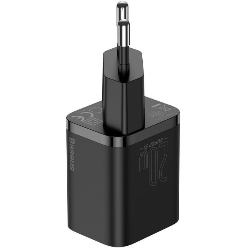 Sieťová nabíjačka na mobil a tablet Baseus Super Si Network Charger PD20W + Lightning Cable Black