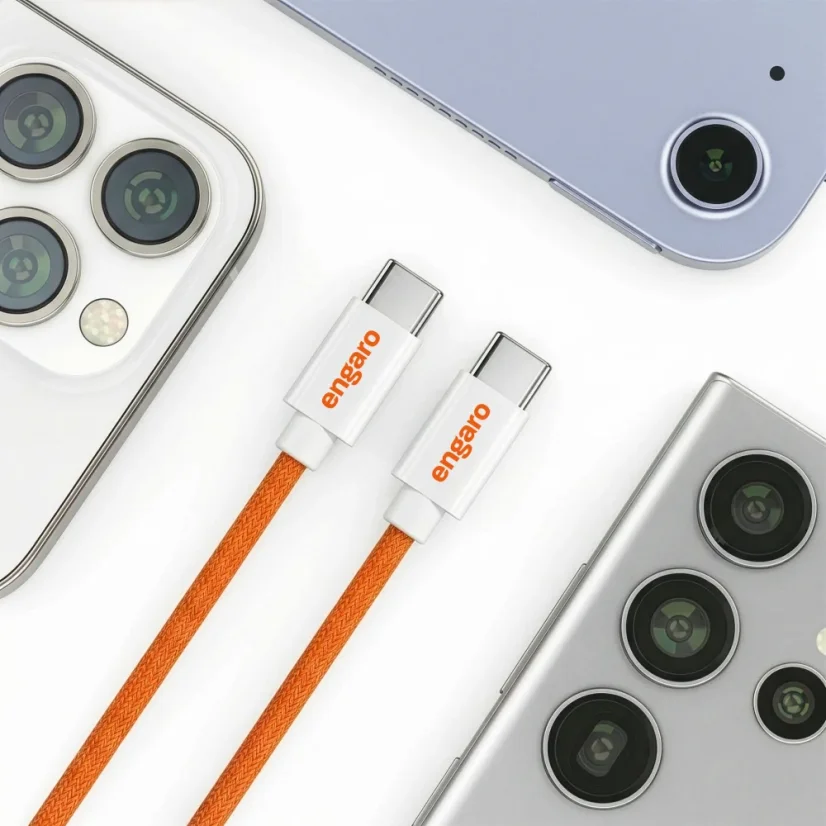 engaroPower USB-C/USB-C 2m rychlonabíjecí pletený kabel 60W