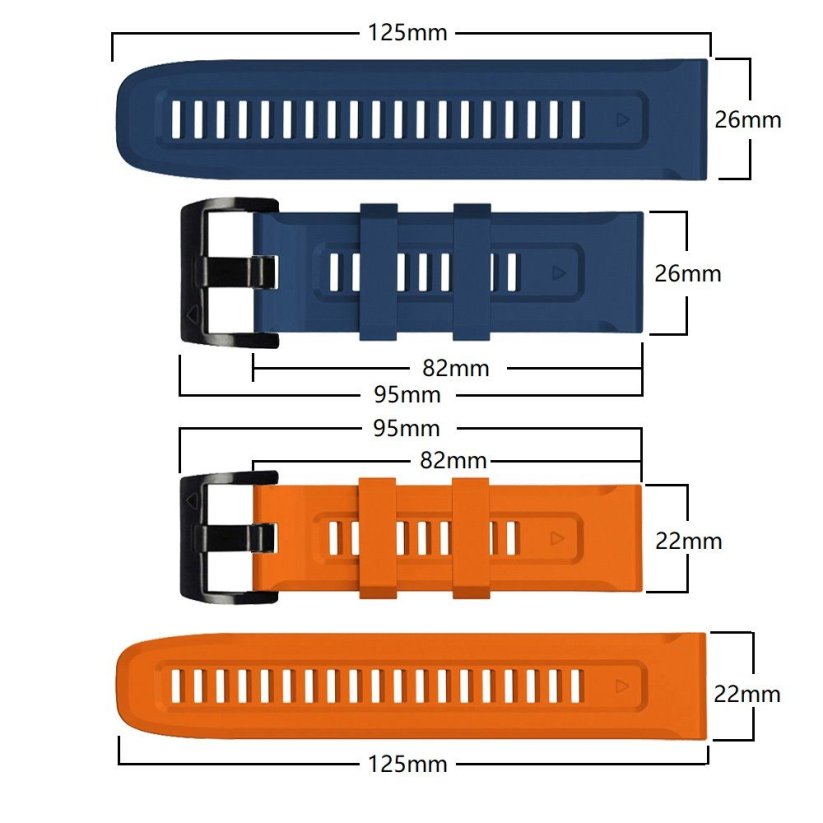 Remienok Tech-Protect Iconband Garmin Fenix 3 / 5X / 3Hr / 5X Plus / 6X / 6X Pro / 7X Navy Blue