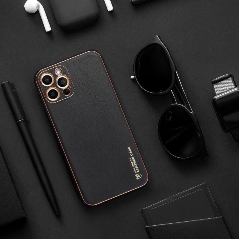 Kryt Leather Case iPhone 13 Pro Black