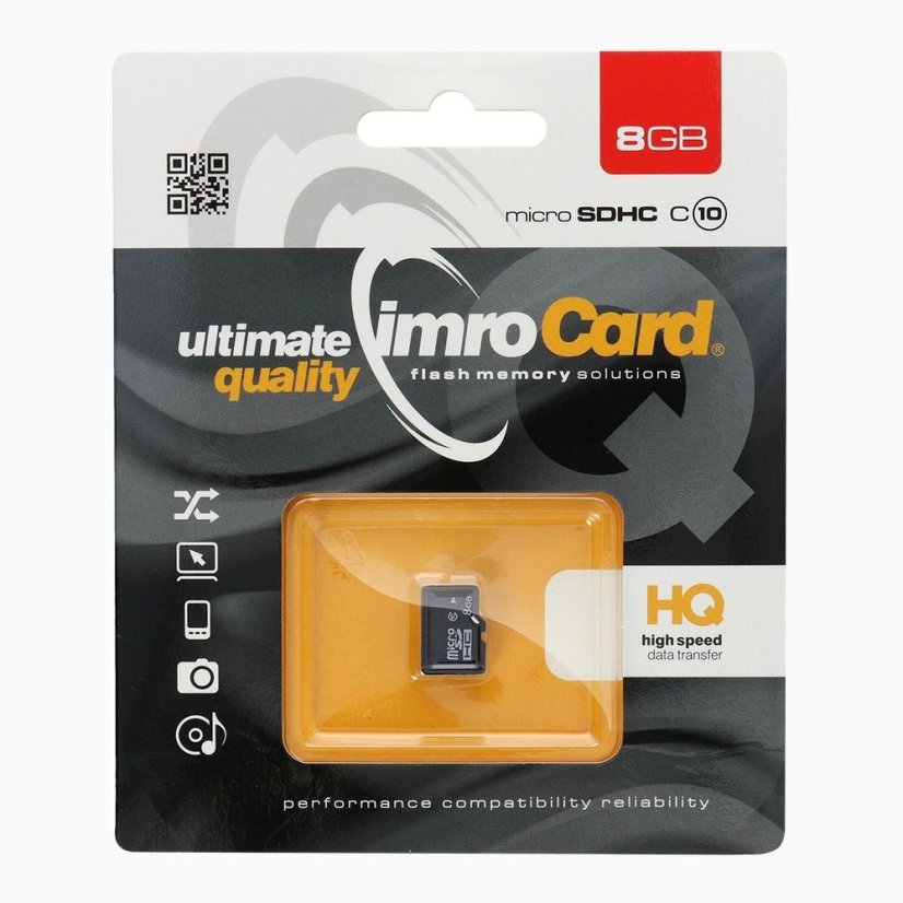 Pamäťová karta Imro Memory Card Microsd 8Gb 100Mb/S Class10 Uhs I