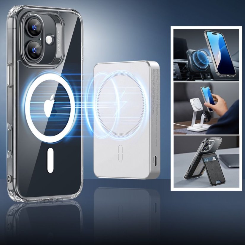 Ochranné sklo ESR Classic Hybrid Halolock Magsafe & Tempered Glass iPhone 16 Clear