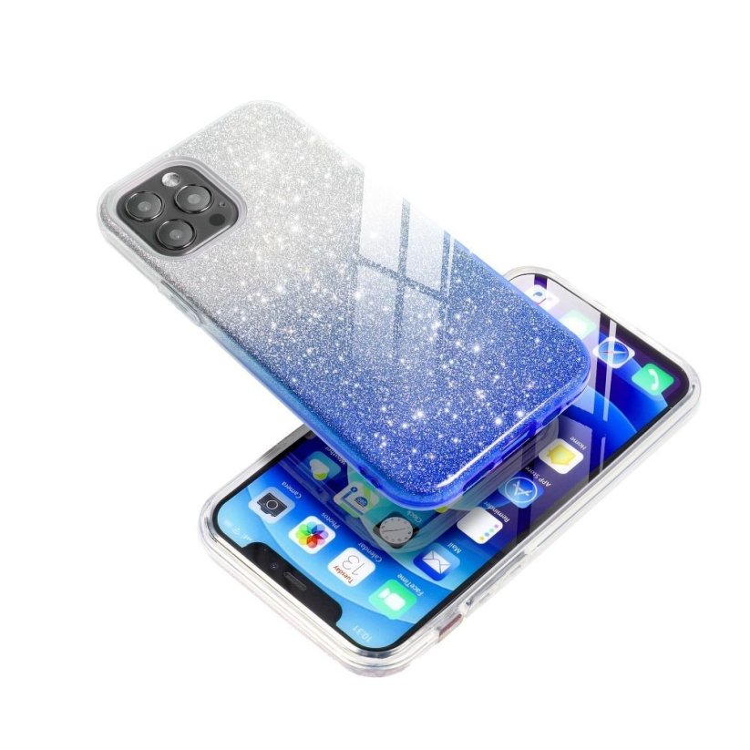 Forcell SHINING Case  Samsung Galaxy A02S priesvitný/modrý