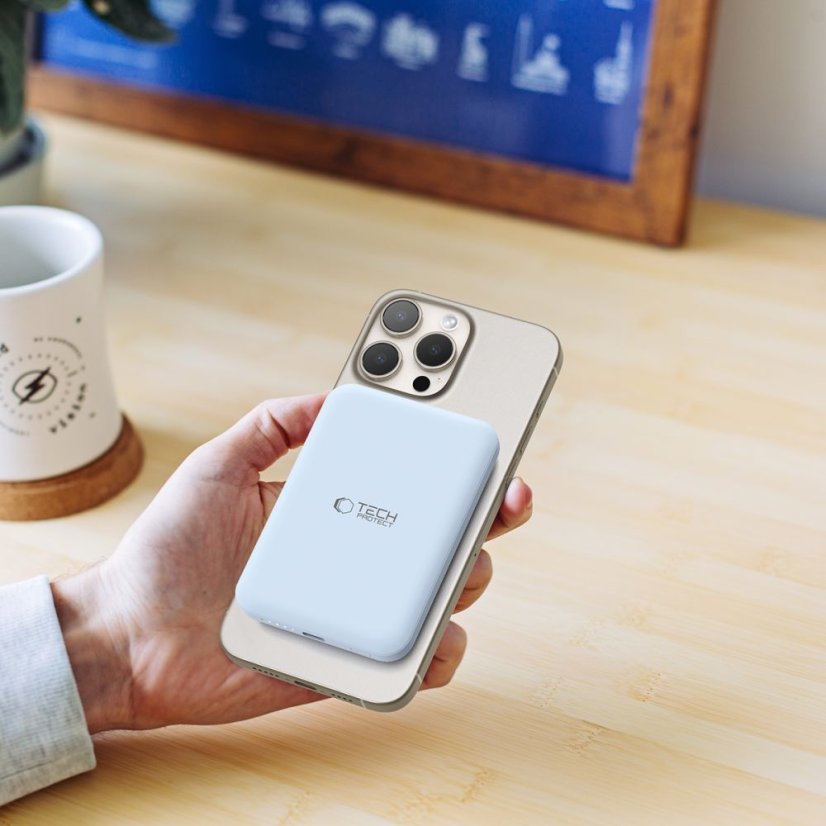 Externá Akkumulátor Tech-Protect Pb10 Lifemag Magsafe Power Bank 5000Mah Blue