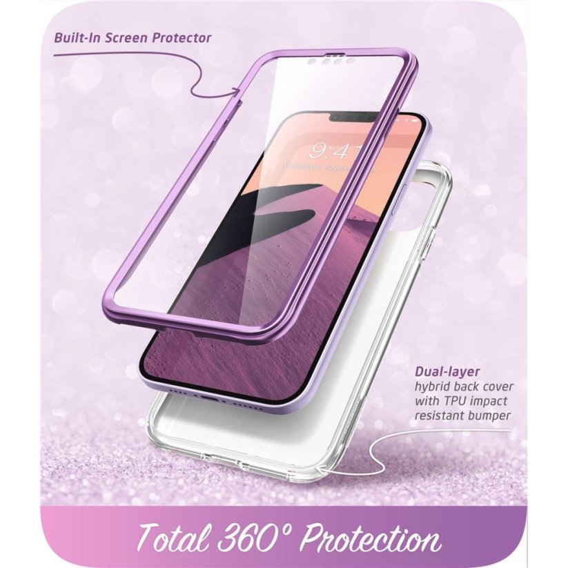 Kryt Supcase Cosmo iPhone 14 Plus / 15 Plus Marble Purple