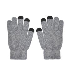 Rukavice pre smartfón Touch Screen Gloves Triangle Man Grey
