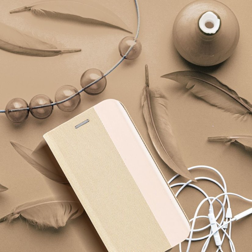 Fedél SENSITIVE Book Xiaomi Redmi Note 11 / 11S arany színű borító