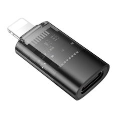 Adapter Otg Lightning to USB C Hoco Ua36A átlátszó Black