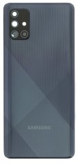 Samsung Galaxy A71 - Zadný kryt baterie - Crush Black so sklíčkom zadnej kamery (náhradný diel) Samsung Galaxy A71 - Zadný kryt baterie - Crush Black so sklíčkom zadnej kamery (náhradný diel)