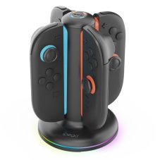 iPega SW2052 Nabíjecí Stanice s RGB pro JoyCon Ovladače Nintendo Switch 2 Black iPega SW2052 Nabíjecí Stanice s RGB pro JoyCon Ovladače Nintendo Switch 2 Black