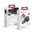 Tok Nabíjačka auta Car Charger Forcell F-Energy Carbon USB C Qc3.0 Pd 3A 20W + Cable USB C to Lightning Cc50-1C Black