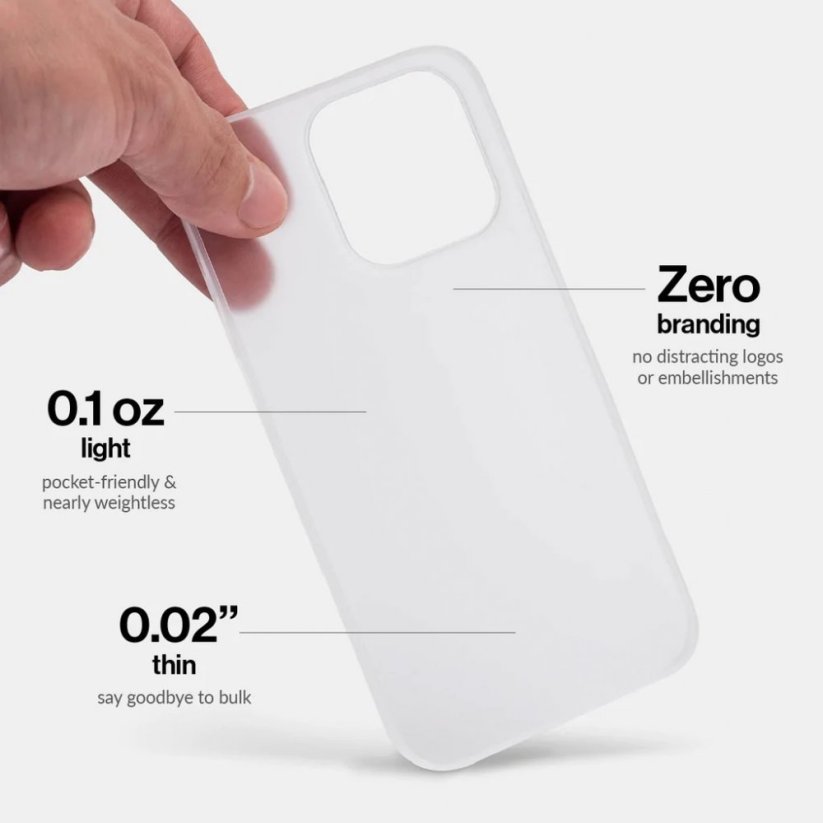 Slim Minimal iPhone 14 Pro - clear white