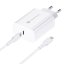 Kábel Phone Charger Forcell F-Energy USB C Qc4.0 Pd 3A 20W + Cable USB C to Lightning Tfk-Tc-20Wpd White