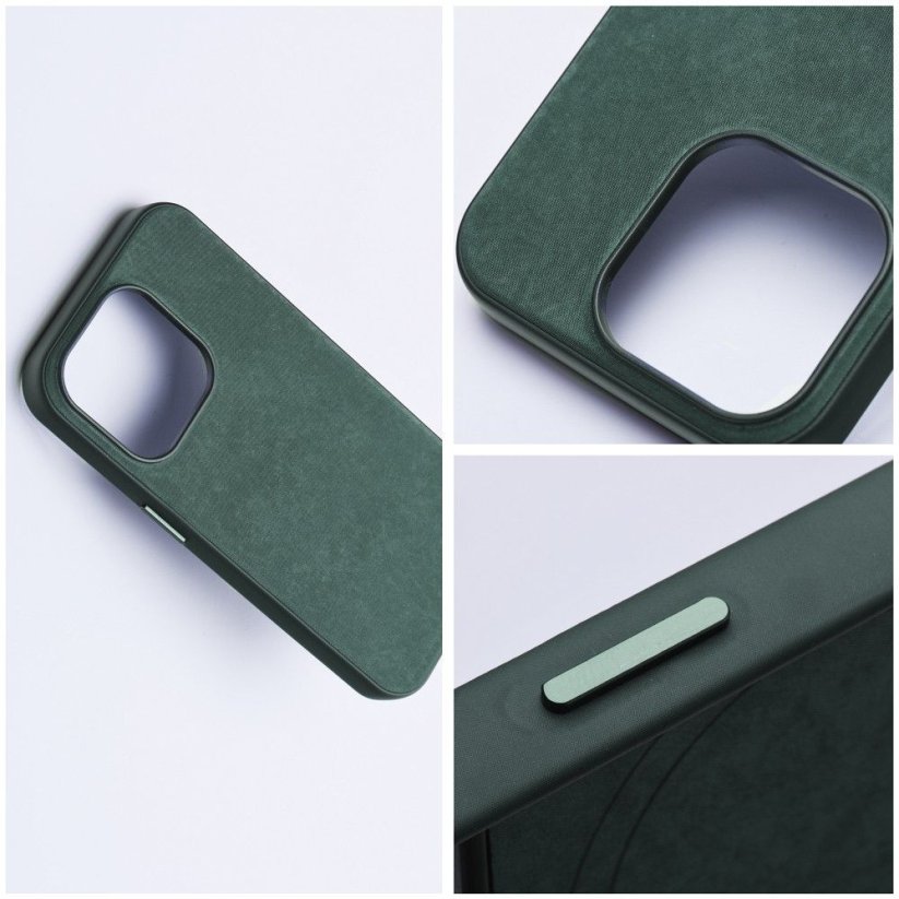 Kryt Woven Mag Cover Case s MagSafe iPhone 15 Pro Green