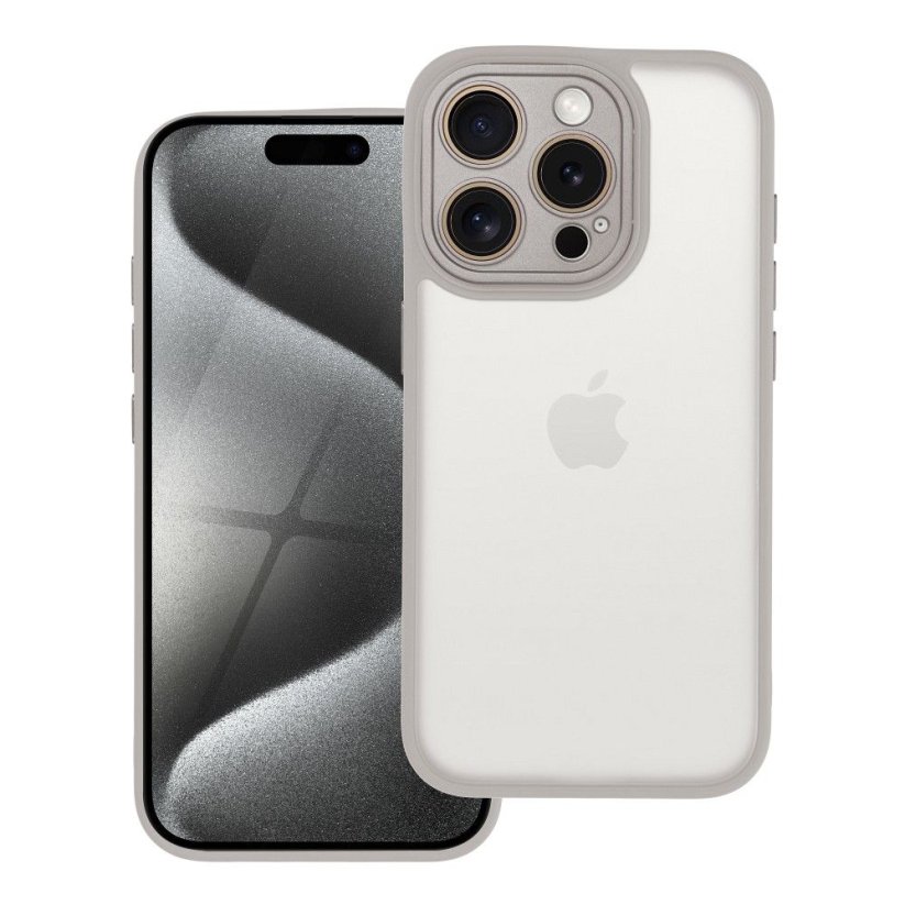 Kryt Ochranné sklo Variete Case iPhone 15 Pro Steel