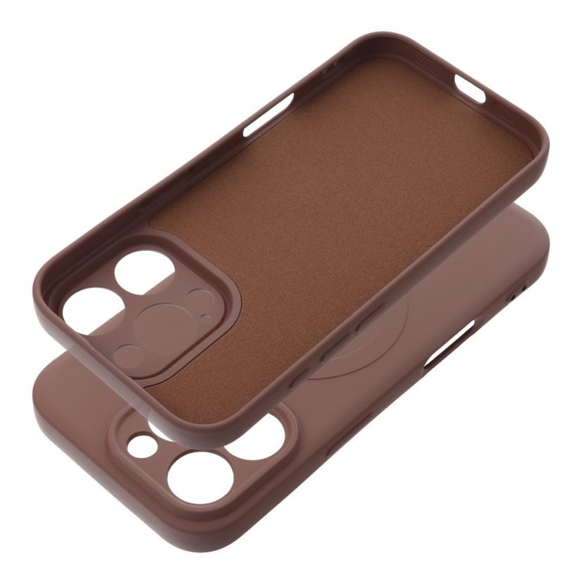 Kryt Case iPhone 16 Pro Silicone Mag Cover s MagSafe Brown