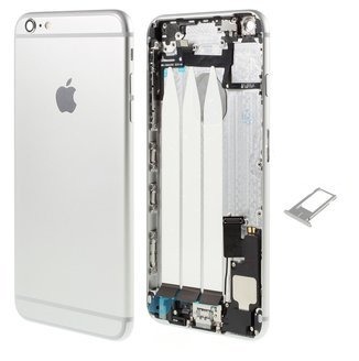 iPhone 6 Plus - Zadný housing s predinštalovanými dielmi (Silver)