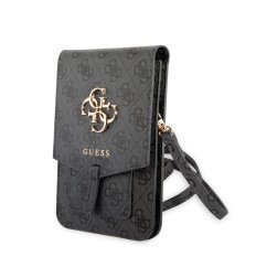 Guess PU 4G Metal Logo Taška na Telefon Grey