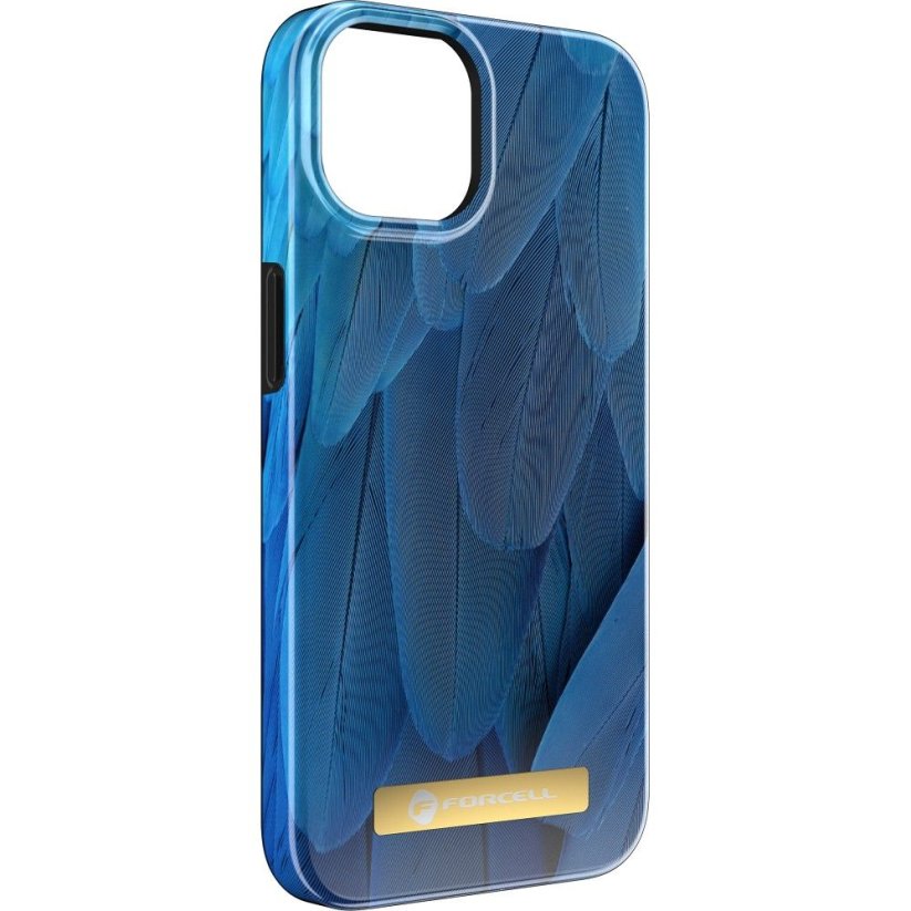 Kryt Forcell F-Protect Mirage Case s MagSafe iPhone 15 Plus Blue Bird